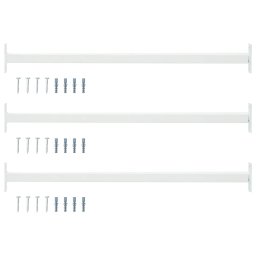 Bara de siguranta ajustabila pentru fereastra 3 pcs Alb Otel GartenMobel Dekor