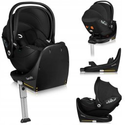 Scoica auto, lionelo, moxie, i-size, include baza rotativa 360 cu picior de fixare, 40-87 cm, tetiera reglabila, intarita cu spuma de memorie, carcasa ventilata, din bambus, protectie avansata, conform r129, negru