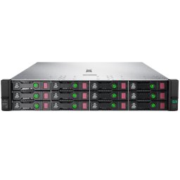 Server Storage Refurbished HP ProLiant DL385 G10, 1 x AMD EPYC 7301 16-Core 2.2 - 2.7GHz, 128GB DDR4, 2 x SSD 2TB Samsung 870 EVO + 10 x 12TB HDD SAS/7.2k, Raid HP P816i-a SR, 4 x 1Gbit +2x10Gbit, 2 x Surse 800W HS
