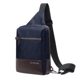 Geantă Crossbody Shoulder GUY LAROCHE Microfibră Poliester 3L - Bleumarin