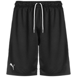 PUMA Pantaloni sport 'Hoops Team Practice' negru / alb