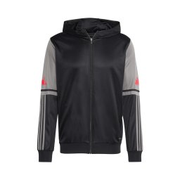 ADIDAS PERFORMANCE Jachetă de trening 'SQ25' gri piatră / roșu deschis / negru