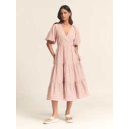 St MRLO Rochie 'CHARMED DRESS' roz deschis / alb