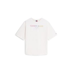 Tommy Jeans Tricou azuriu / galben / roz / alb