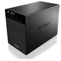 ICY BOX IB-3640SU3 4x 3.5" SATA HDD extern casă USB3-A negru