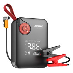 Starter auto 4 in 1 AMiO Mini 600A cu compresor, powerbank si LED