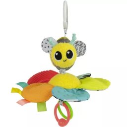 Lamaze: Buzzy, albinuța harnică - jucărie pentru bebeluși agățabilă