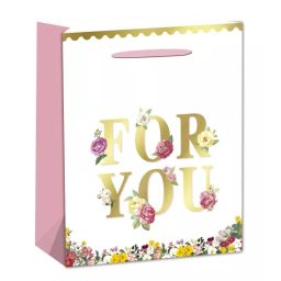 Pungă cadou cu inscripția „For You” - 31 x 42 cm