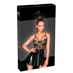 Noir Rochie Mini Bustier Rebellious Exclusive - Negru , XL