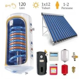 Pachet solar Sontec pentru 2 persoane - panou 12 tuburi vidate si boiler 120l