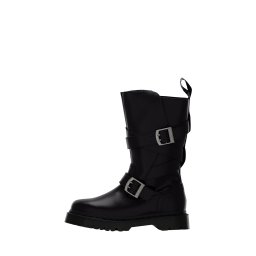 Dr. Martens Cizme 'Anistone' negru / argintiu