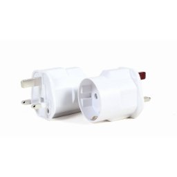 Adaptor Gembird A-AC-EUFUKM-01 AC EU Schuko Socket UK 13A Alb