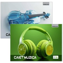 Caiet muzica A4 24 file, hartie 70/mp, Paperland
