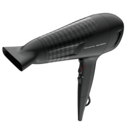 Uscator de par Rowenta CV581LF0, design Karl Lagerfeld, 2100 W, 2 trepte de putere, 3 temperaturi, aer rece, Negru