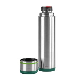 Termos Tefal K3062414, inox, 1 L, 100% etans, pastrare la cald 12h, pastrare la rece 24h, verde