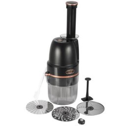 Electric Grater 4-in-1, 200W, for Potatoes, Zucchini, Vegetables, Fruit and Nuts, 4 Attachments, 900 ml Container