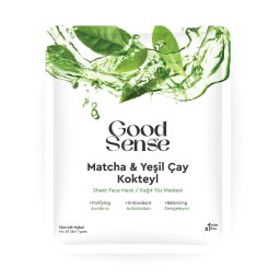 Mască Facială Revitalizantă cu Matcha și Ceai Verde Good Sense Matcha & Green Tea