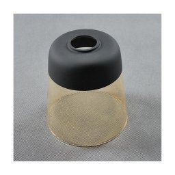 Sticlă de schimb pentru lustrul AMBER E27, diam. 15,5 cm, negru/bej fumuriu