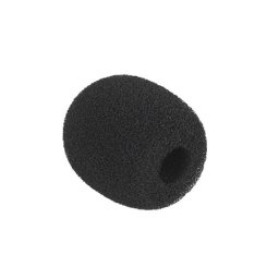 Burete microfon mic negru Azusa pentru protectie anti-vant (set 5 buc.)