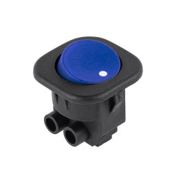 Intrerupator îngropat RS101 albastru, rotund, ON/OFF, 1 contact, 3A