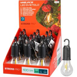 Lampa LED camping Strend Pro, reîncarcabila USB-C, 100 lm, IP44