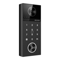 Videointerfon exterior Hikvision 4MP cu WiFi 6, PoE, PIN si IP65