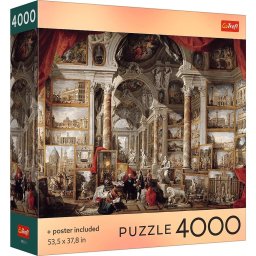 Puzzle Trefl 4000 piese Roma Moderna cu poster inclus, multicolor