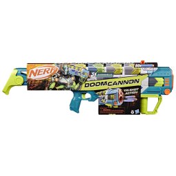 Blaster Nerf Elite Doomcannon cu Tri-Shot, 60 proiectile si 5 cartuse