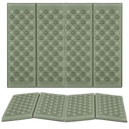 Saltea pliabila pentru sezut camping, XPE termoizolanta, impermeabila, verde, 40x28x1 cm