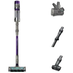 Aspirator vertical fara fir 2in1 Shark IP1251EUT, DetectClean Pet Flexology, 380W, 21.6V, 0.7L, autonomie 70 min, DuoClean Slim LED, perie Pet Pro, Anti-Hair Wrap Plus, tehnologii Dirt/Floor/Edge Detect, Gri-Mov