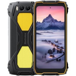 Telefon Mobil Blackview BV7300, Procesor MediaTek Helio G81, Ecran IPS LCD 6.67", 6GB RAM, 256GB Flash, Camera Duala 50 + 20 MP, Wi-Fi, 4G, Dual Sim, Android, Negru/Galben
