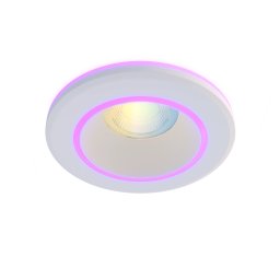 Spot LED Calex Smart Halo 10cm, RGB lumina calda, 6.5W, 340 lm, IP20, clasa G, Alb