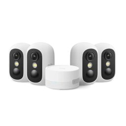 Sistem supraveghere video eufyCam C35 Wireless, IP67, Color Night Vision, Set HomeBase Mini + 4 camere Full HD