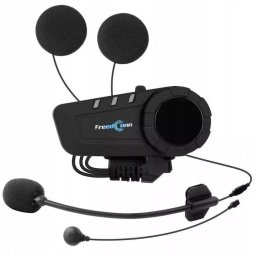 Sistem de Comunicare Intercom FreedConn KY-Pro Single, pentru Motocicleta, Bluetooth, Negru
