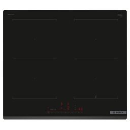 Plita cu inductie, BOSCH, PVQ631HC1E Serie 6, 4 zone de gatit, DirectSelect, PerfectFry, ReStart, QuickStart, 60cm, Negru