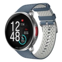 Ceas inteligent Polar Vantage V3, S-L, 1,39 inch, AMOLED, Argintiu-Albastru