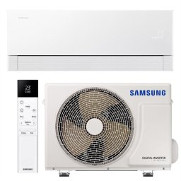 Aparat de aer conditionat Samsung Windfree Premiere+ WI-FI, 12000 BTU, Clasa A+++/A+++, filtru 4 in 1, PM2.5, Radar Sensor, AI Motion Wind, AI Auto Comfort, AR70H12CAAWNEU/AR70H12CAAWXEU, Alb