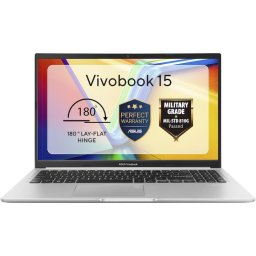 Laptop ASUS Vivobook 15 M1502NAQ, procesor AMD Ryzen™ 5 150 pana la 4.55 GHz, 15.6 inch, Full HD, IPS, 16GB RAM, 512GB SSD, AMD Radeon™ Graphics, no OS, Argintiu