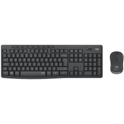 Set tastatura si mouse wireless silentioase Logitech MK295 Silent, (CZ-SK), versiune internationala, Grafit