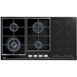 Plita Hob JZC 96342 BBC BK (E4) Gaz/Inductie 90 cm Negru 6 zone de gatit