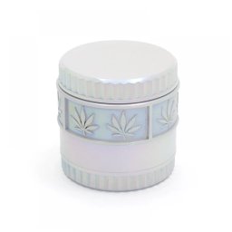 Grinder Pearl Leaves metalic Efect iridescent din 4 parti 56mm