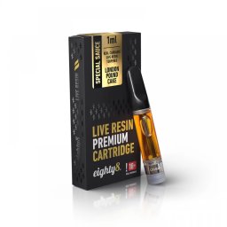 Eighty8 LIVE RESIN Pod CBD 65% 510 cu terpene USA pentru vaporizator London Pound Cake 1ml