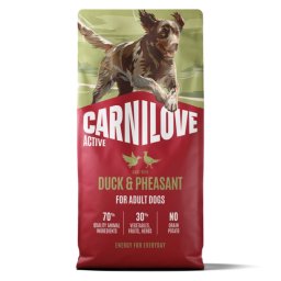 Carnilove Active Dog Adult cu Rata si Fazan, 12 Kg
