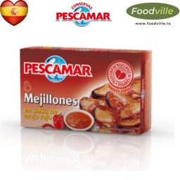 PESCAMAR Midii in sos mojo rosu 111 g