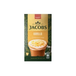 Mix de cafea, Jacobs Cappuccino Vanilla, 8 plicuri x 12g