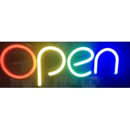 Reclama LED - OPEN - neon, de exterior/ interior, 40 x 15 cm