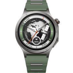 Ceas Smartwatch OnePlus Watch 4, 46mm, GPS, NFC, Bluetooth, Wi-Fi, Evergreen Titanium