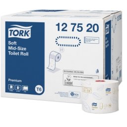 Hartie igienica 127520, 2 straturi, 27 buc/bax, Mid-size Premium Soft Tork