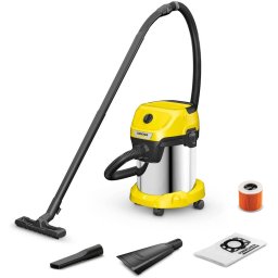 Aspirator Umed/Uscat Karcher WD 3 S V-17/4/20 Putere Aspirare 230W Galben