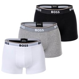 BOSS Boxeri 'Power' gri amestecat / negru / alb